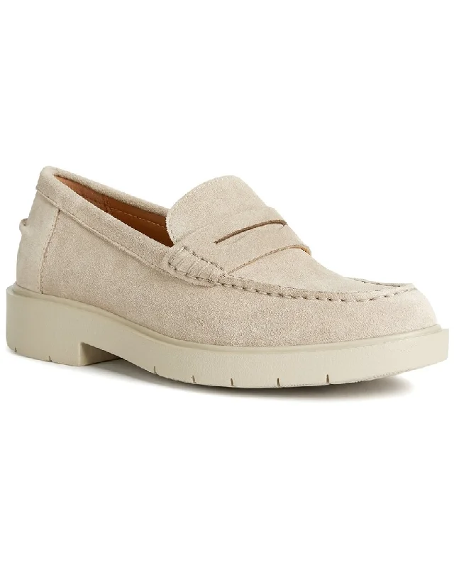 Loafers same-day delivery-Loafers with unique stitching-Geox Spherica Leather Moccasin