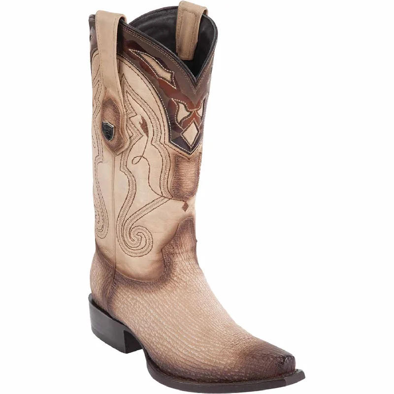 Men's Wild West Shark Skin Snip Toe Boots 29409