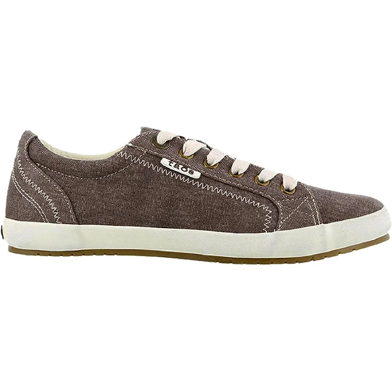 Festival Vibes Casual Shoes-Casual shoes with relaxed soles-Women's Taos Star Chocolate Washed Canvas