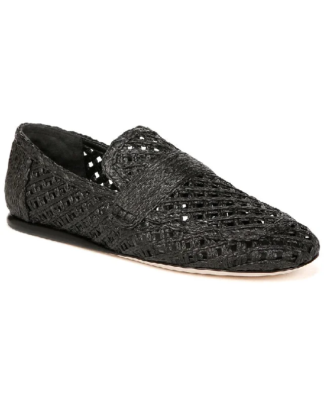 Loafers Christmas gift-Loafers for classic style-Vince Davis Raffia Slip-on