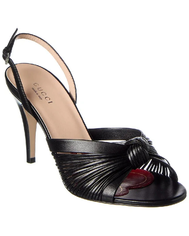 Sandals-for-go-gettersSandals with Modern Style-Gucci Crawford Leather Slingback Sandal