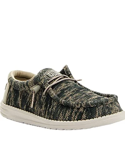 Loafers local maker-Loafers with durable designs-Hey Dude Men's Wally Sox Woodland Camo Size 12| Men's Loafers | Men's Slip On Shoes | Comfortable & Light-Weight