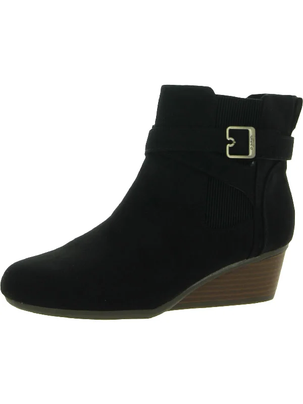 booties for fall outfits-  Berlin Womens Faux Suede Ankle Booties