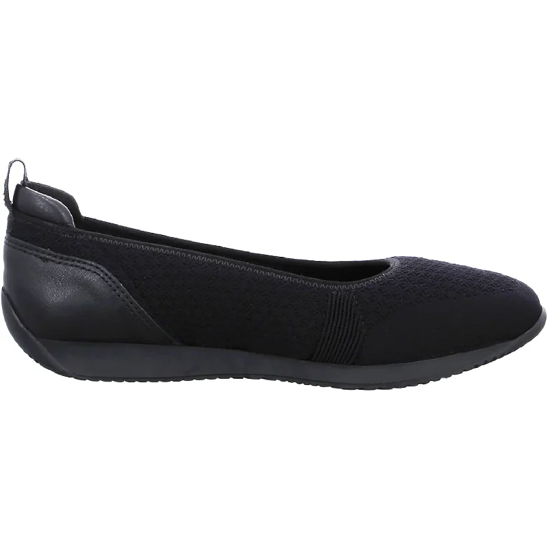 Influencer Casual Shoes-Casual shoes with casual soles-Women's Ara Perth Black Woven Stretch Fabric