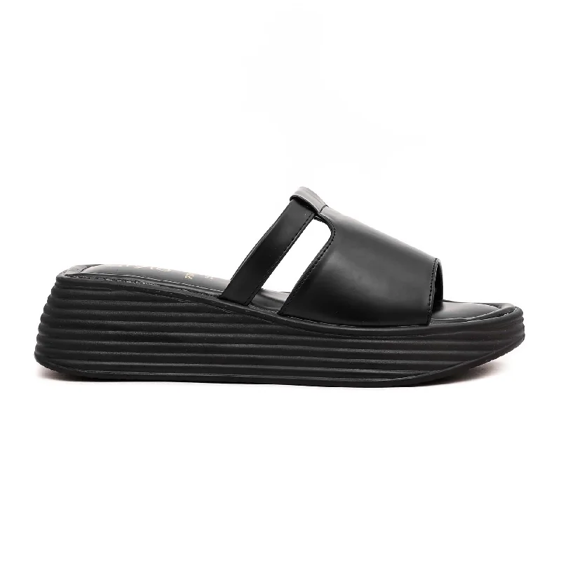 Slippers basic style-Slippers for icy rest-Black Formal Slipper PU0112