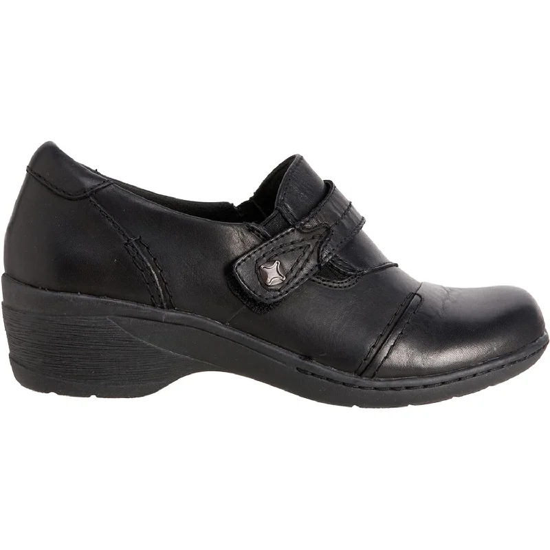 Dancer Casual Shoes-Casual shoes with shiny appeal-Women's Earth Gina Black Leather