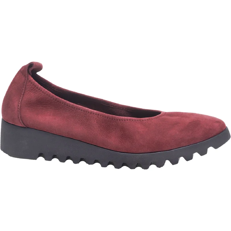 Animal Print Casual Shoes-Casual shoes with timeless charm-Women's Aetrex Brianna Burgundy Suede