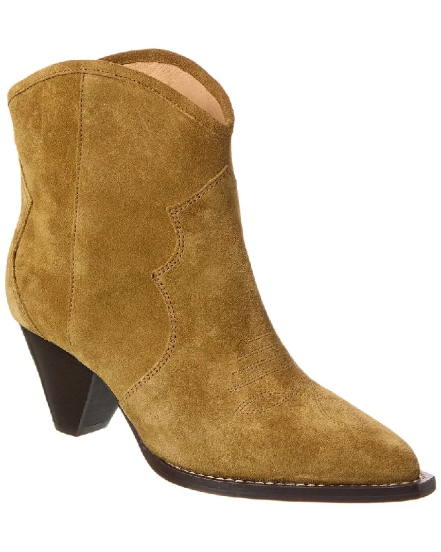 Strappy Ankle Boots-Isabel Marant Darizo Suede Ankle Boot