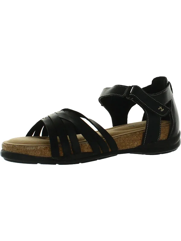 Sandals-for-public-speakersSandals with Cool Comfort-Roseville Cove Womens Leather Comfort Wedge Sandals