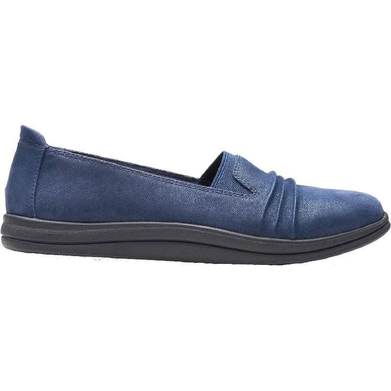 Digital Nomad Casual Shoes-Casual shoes with supportive sole-Women's Clarks Cloudsteppers Breeze Sol Navy Synthetic