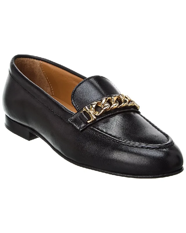 Loafers ethical brand-Loafers with rugged sole-Alfonsi Milano Bianca Leather Loafer