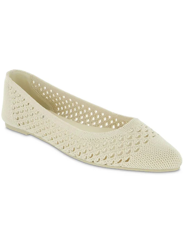 Loafers regional flair-Loafers with subtle patterns-Lovi Womens Pointed Toe Crochet Loafers