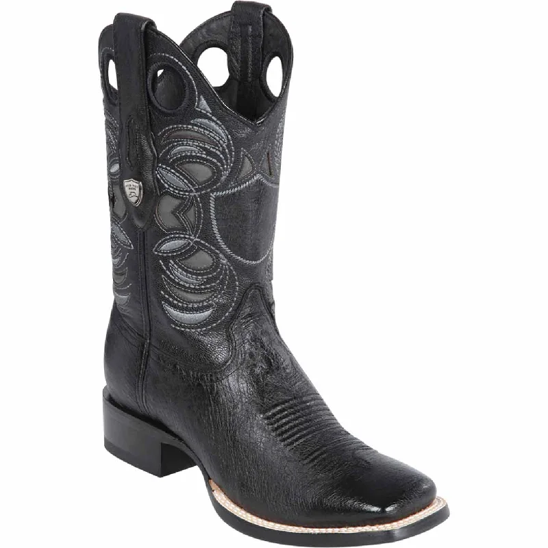 Men's Wild West Smooth Ostrich Ranch Toe Boots 282497