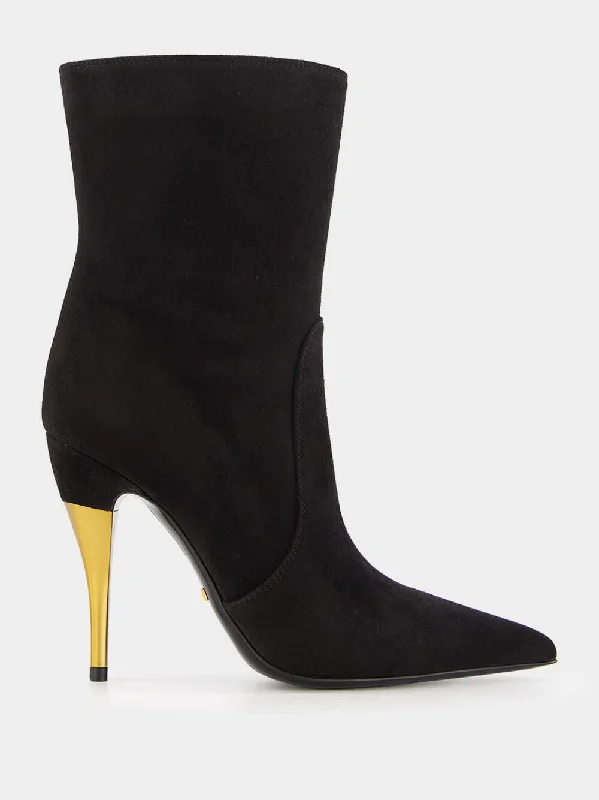 Formal Ankle Boots-Priscilla Suede 110mm Ankle Boots