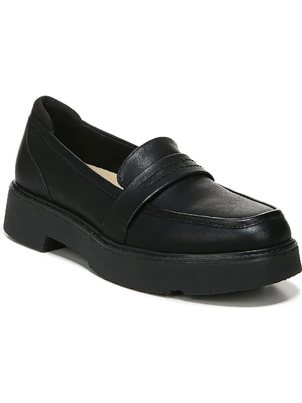 Loafers chunky sole-Loafers with lightweight design-Vibrant Womens Comfort Insole Slip On Loafers