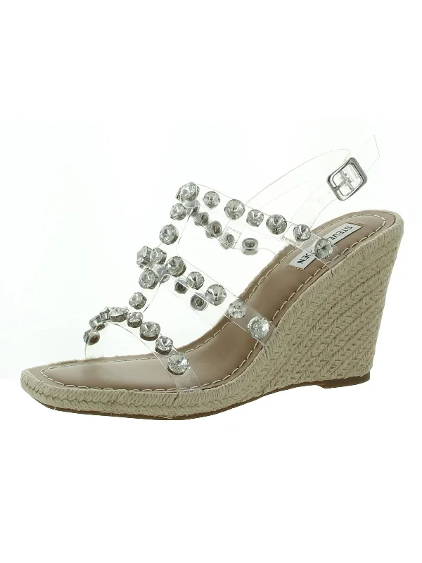 Sandals-for-airport-travelSandals with Extra Durability-Upright Womens Rhinestone Slingback Espadrilles