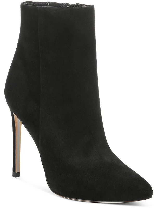 Soft-Fit Ankle Boots-Wrenley Womens Zipper Heels Ankle Boots