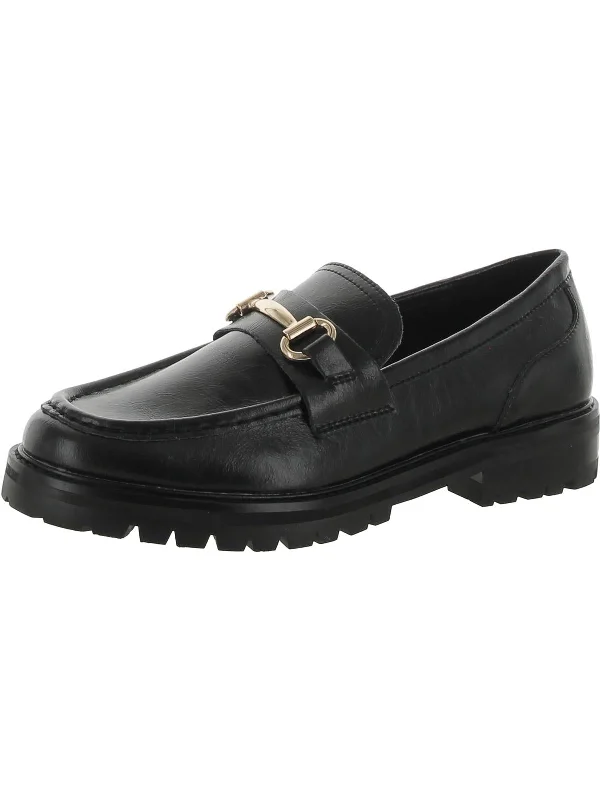 Loafers weekend vibe-Loafers for fall fashion-Mistor Womens Patent Lugged Sole Loafers