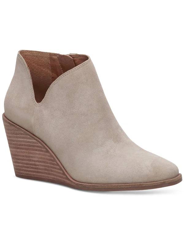 Weatherproof Ankle Boots-Melendi Womens Suede Booties Ankle Boots