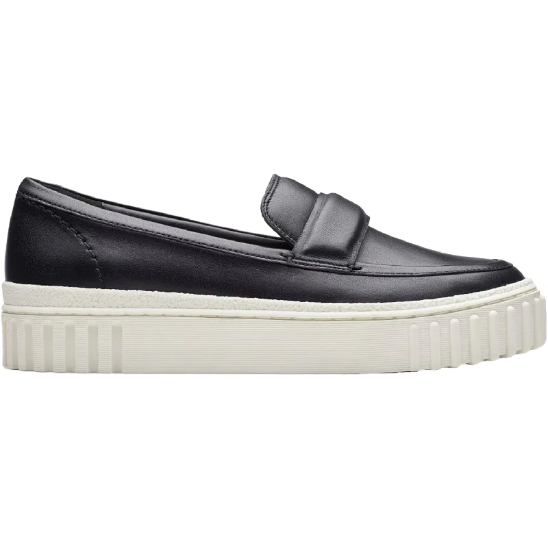 University Casual Shoes-Casual shoes with comfy heels-Women's Clarks Mayhill Cove Black Leather