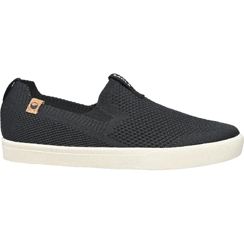 True Size Casual Shoes-Casual shoes with evening soles-Women's Saola Virunga Black Knit Fabric