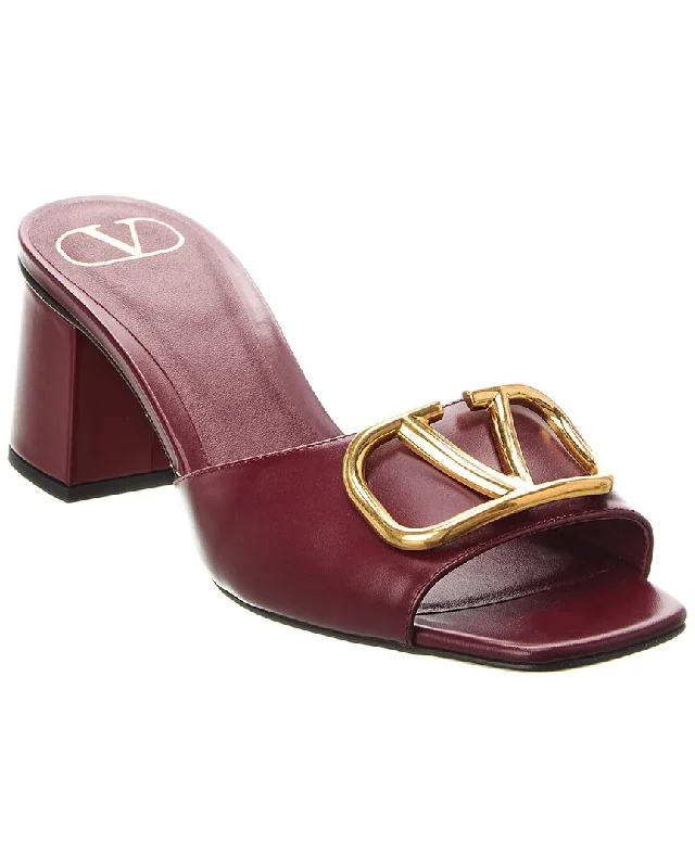 Sandals-for-walking-all-daySandals with Slip Proof Design-Valentino VLogo 60 Leather Sandal