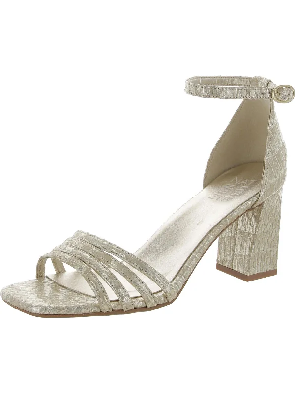 Sandals-for-extra-wide-feetSandals with Lightweight Style-Thena Womens Leather Embossed Ankle Strap