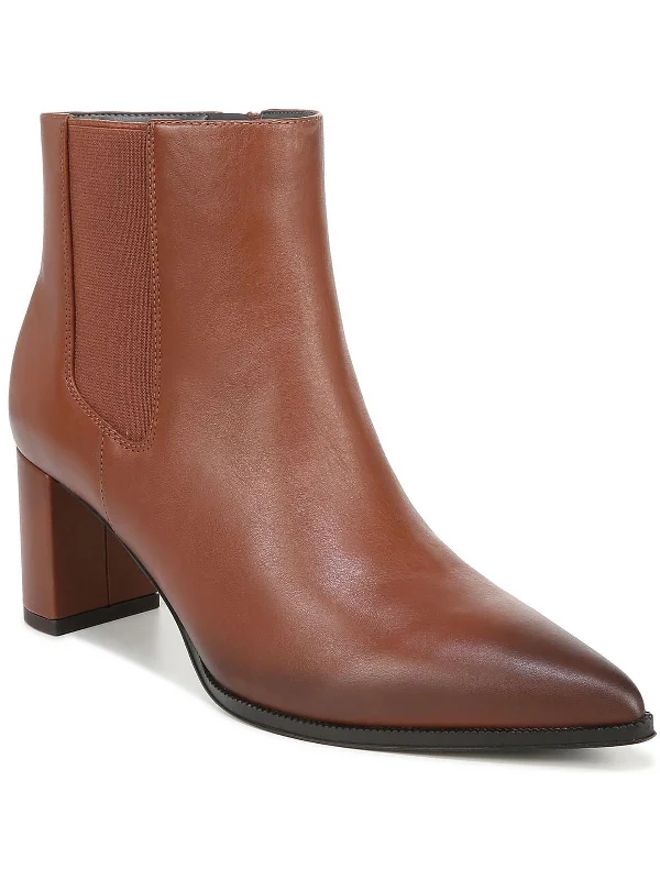 booties for foot fatigue-  Demmi Womens Leather Heels Booties