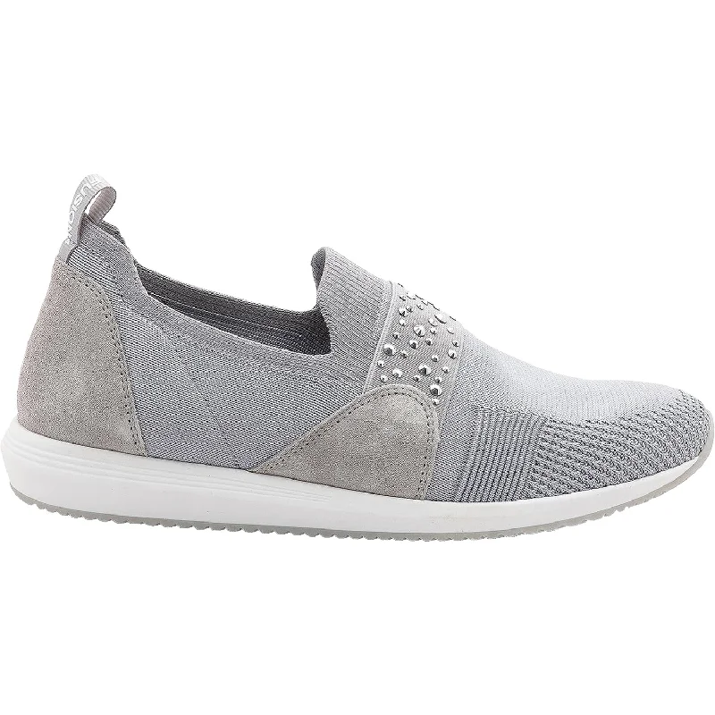 Courage Casual Shoes-Casual shoes with classic heels-Women's Ara Lynn Pebble Wovenstretch Fabric/Suede