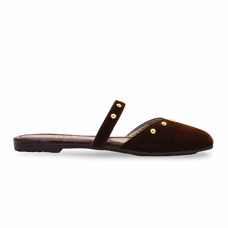 Slippers sunset hue-Slippers with plush soles-Brown Casual Chappal CL1873