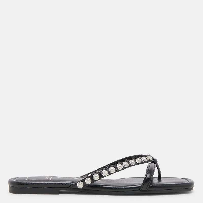 Sandals-for-national-parksSandals with Reliable Traction-Lucca Pearl Sandals Black Pearls