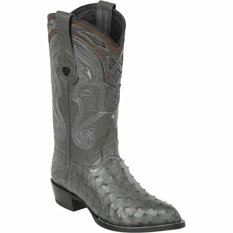 Men's Wild West Ostrich Skin J Toe Boots 29903-B