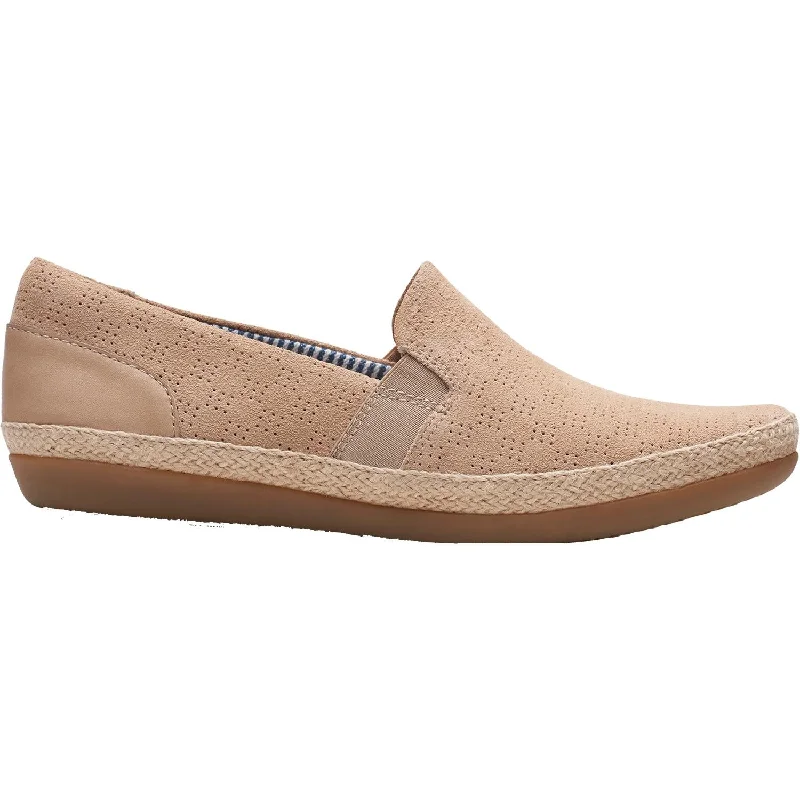 Jazz Casual Shoes-Casual shoes with robust design-Women's Clarks Danelly Rae Sand Suede