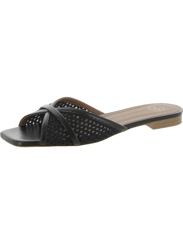 Sandals-for-those-on-the-goSandals with Fast Comfort-Perla Womens Leather Peep-Toe Slide Sandals