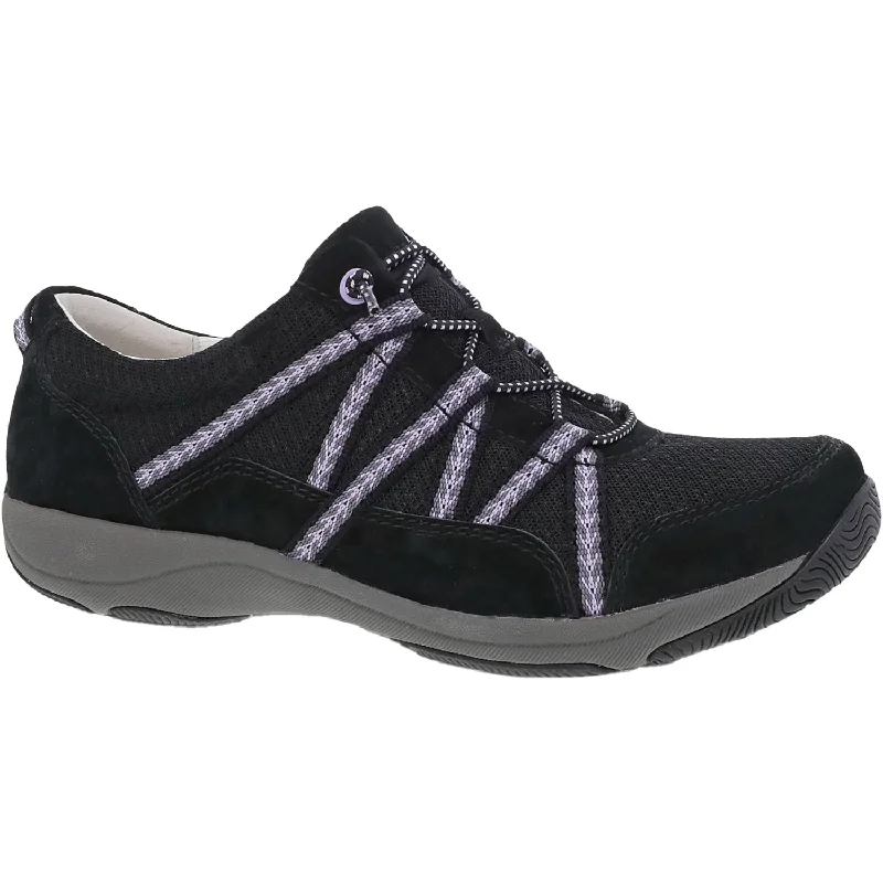 Wedding Casual Shoes-Casual shoes with lightweight heels-Women's Dansko Harlyn Black Suede