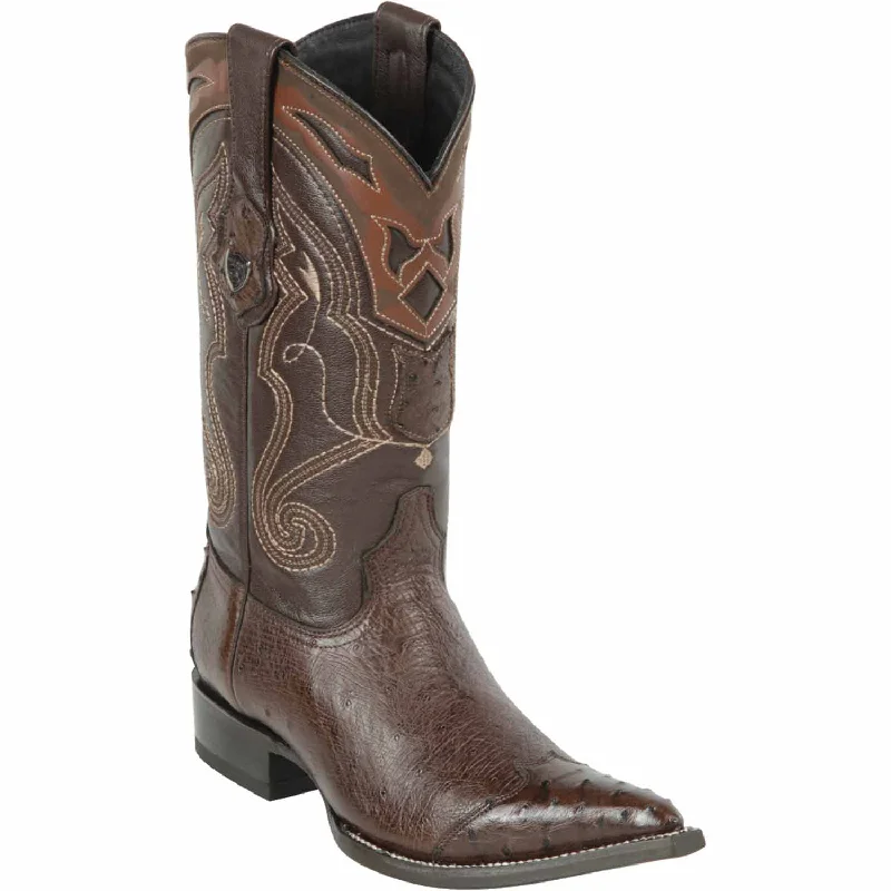 Men's Wild West Smooth Ostrich Skin 3X Toe Boots 29504-B