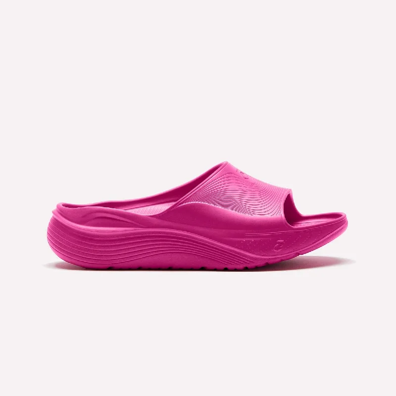 Women's SuperCush Recovery Slide - Neon Pink