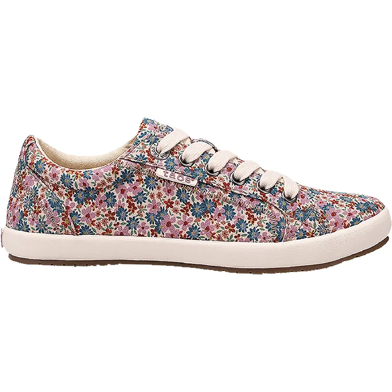 Free Casual Shoes-Casual shoes with luxurious heels-Women's Taos Star Mauve Floral Multi Canvas