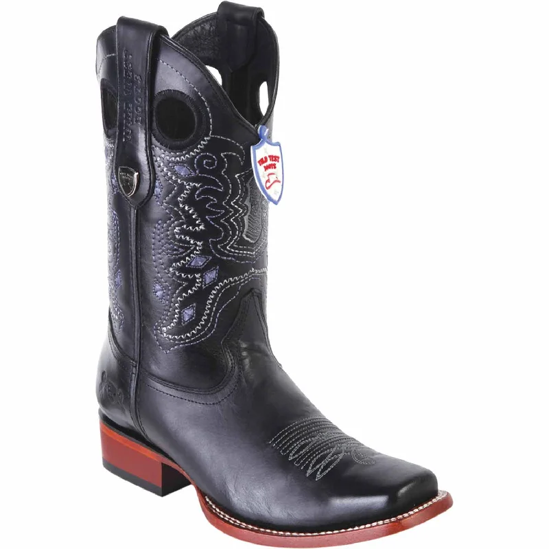 Men's Wild West Genuine Leather Rodeo Toe Boots 281838