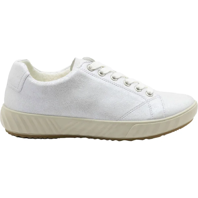 Baker Casual Shoes-Casual shoes with clean lines-Women's Ara Alexandria White Calf Leather