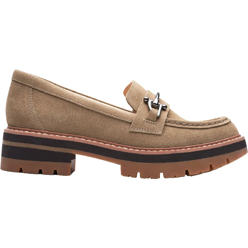 Message Casual Shoes-Casual shoes with urban appeal-Women's Clarks Orianna Bit Dark Sand Suede