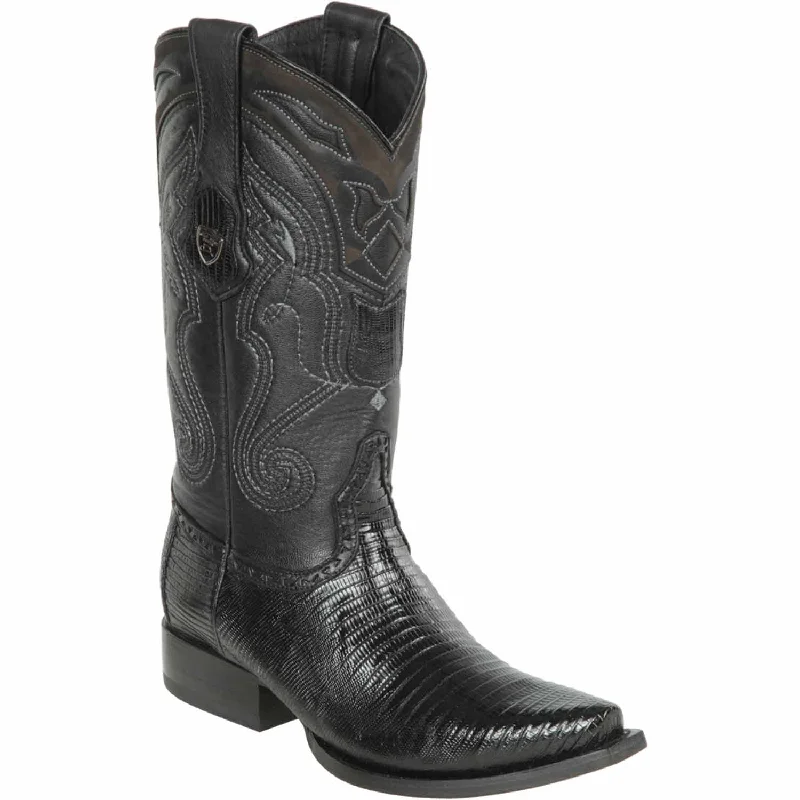 Men's Wild West Teju Lizard Skin Snip Toe Boots 29407