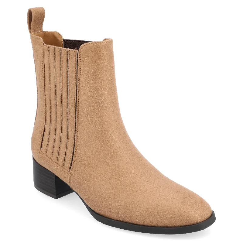 booties for countryside trips-  Journee Collection Women's Tru Comfort Foam  Wrenley Booties