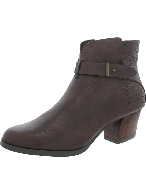 Bargain Ankle Boots-Lane Womens Block Heel Dressy Ankle Boots