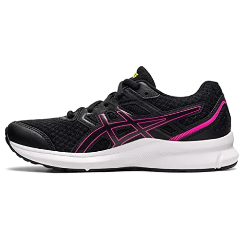 ASICS Women's Jolt 3 Running Shoes, 7.5, Black/HOT Pink