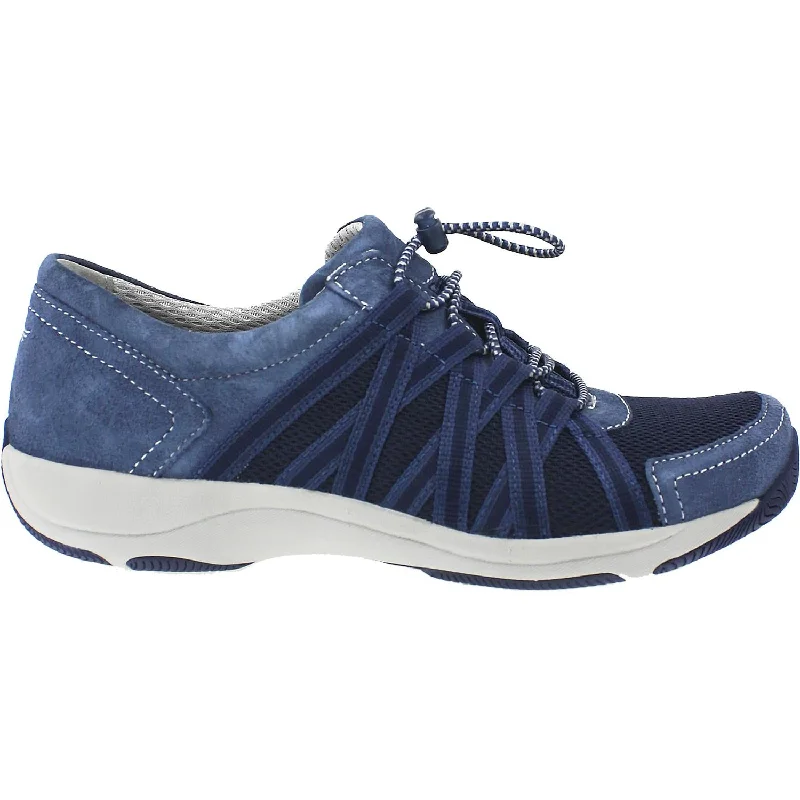 Pavement Casual Shoes-Casual shoes with trendy heels-Women's Dansko Honor Blue Suede